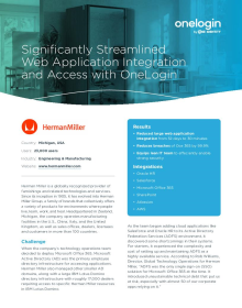 Significantly Streamlined Web Application Integration and Access with OneLogin