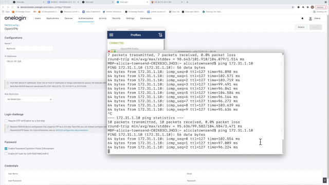 Configuring OneLogin's RADIUS Server Interface