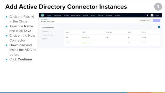 Implementing and Configuring the Active Directory Connector pt 3